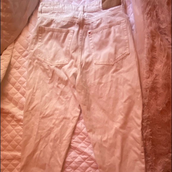H&M Jeans Whitecream Denim Mom Jeans Poshmark